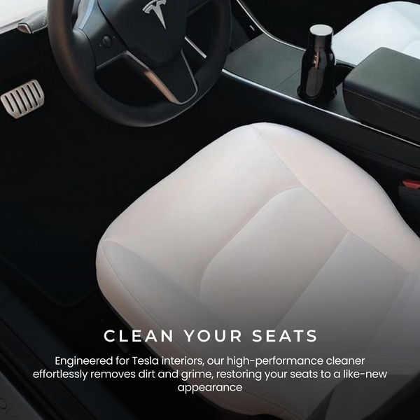 Tesliner Interior Care Bundle – Seat Cleaner & Interior Conditioner with UV Protectant | Vegan Leather Safe | Fits Model 3, Y, S, X, Cybertruck