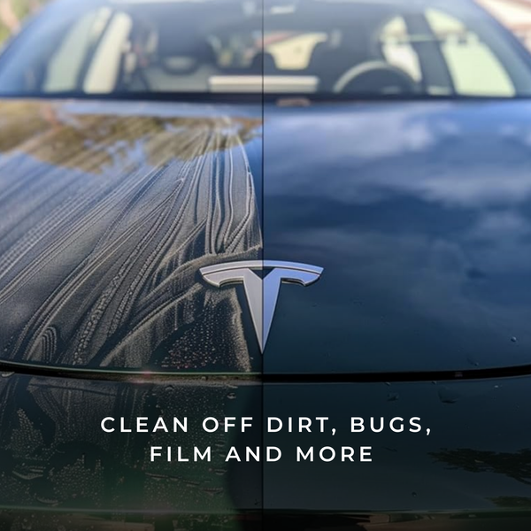 Tesliner Waterless Car Wash Spray – Biodegradable, UV & Ceramic Protection, Safe on Wraps & PPF | No Hose Needed | Fits Model 3, Y, S, X, Cybertruck