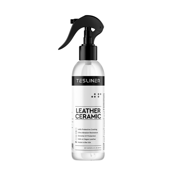Tesliner Leather Shield Ceramic Coating – Vegan Leather Protector, Stain & Spill Resistant | Long-Lasting Interior Protection for Model 3, Y, S, X, Cybertruck